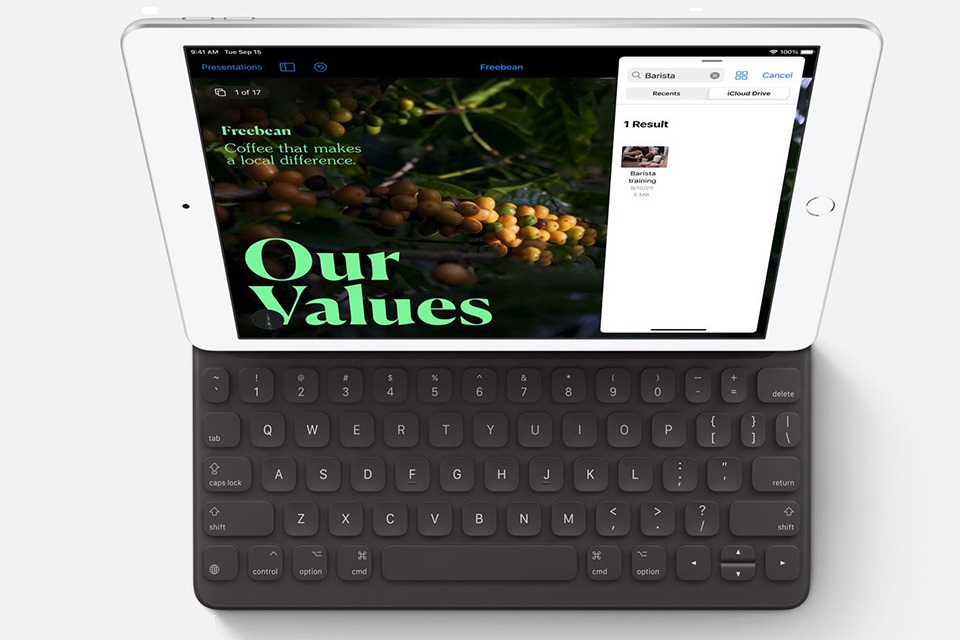 iPad Gen 8 32GB wifi hỗ trợ tốt smart keyboard và apple pencil